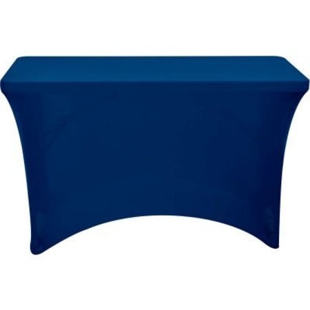 ICEBERG Iceberg Stretch Fabric Table Cover, 4', Blue 16516